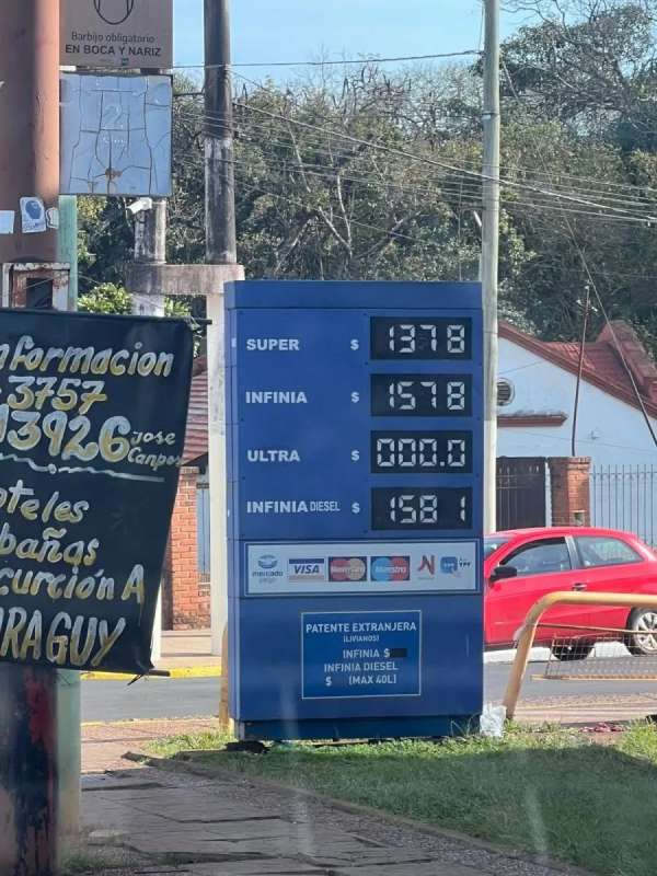 YPF aumentó los precios de los combustibles sin previo aviso